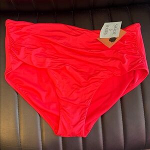 Shade & Shore Vibrant Red Swimwear